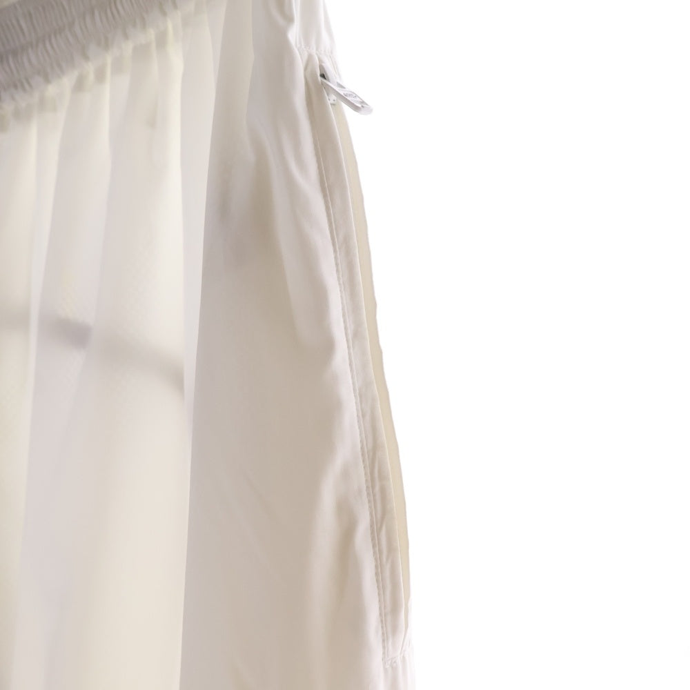 BALENCIAGA(バレンシアガ) 21SS 裾ジップ サイドライン ナイロン トラックパンツ ホワイト 642338