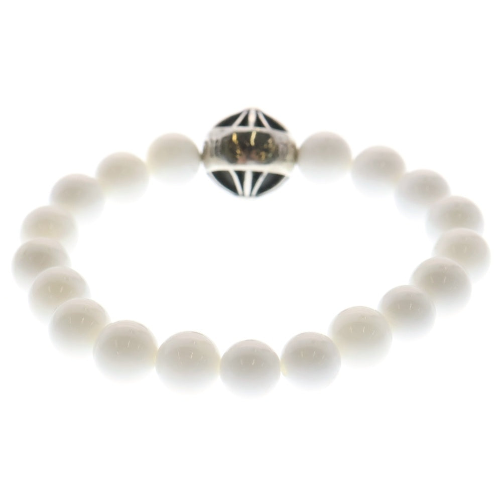 CHROME HEARTS(クロムハーツ) 8mm BEAD ビーズ ブレスレット シルバー/ホワイト