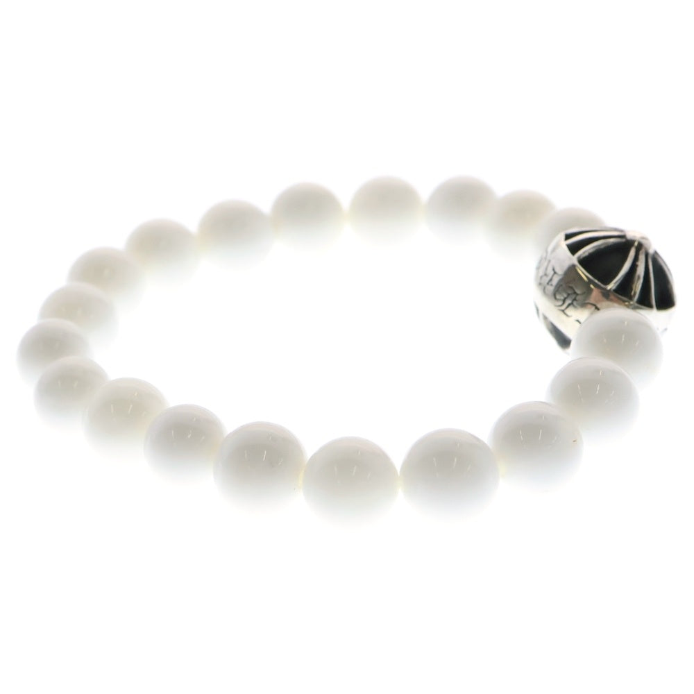 CHROME HEARTS(クロムハーツ) 8mm BEAD ビーズ ブレスレット シルバー/ホワイト