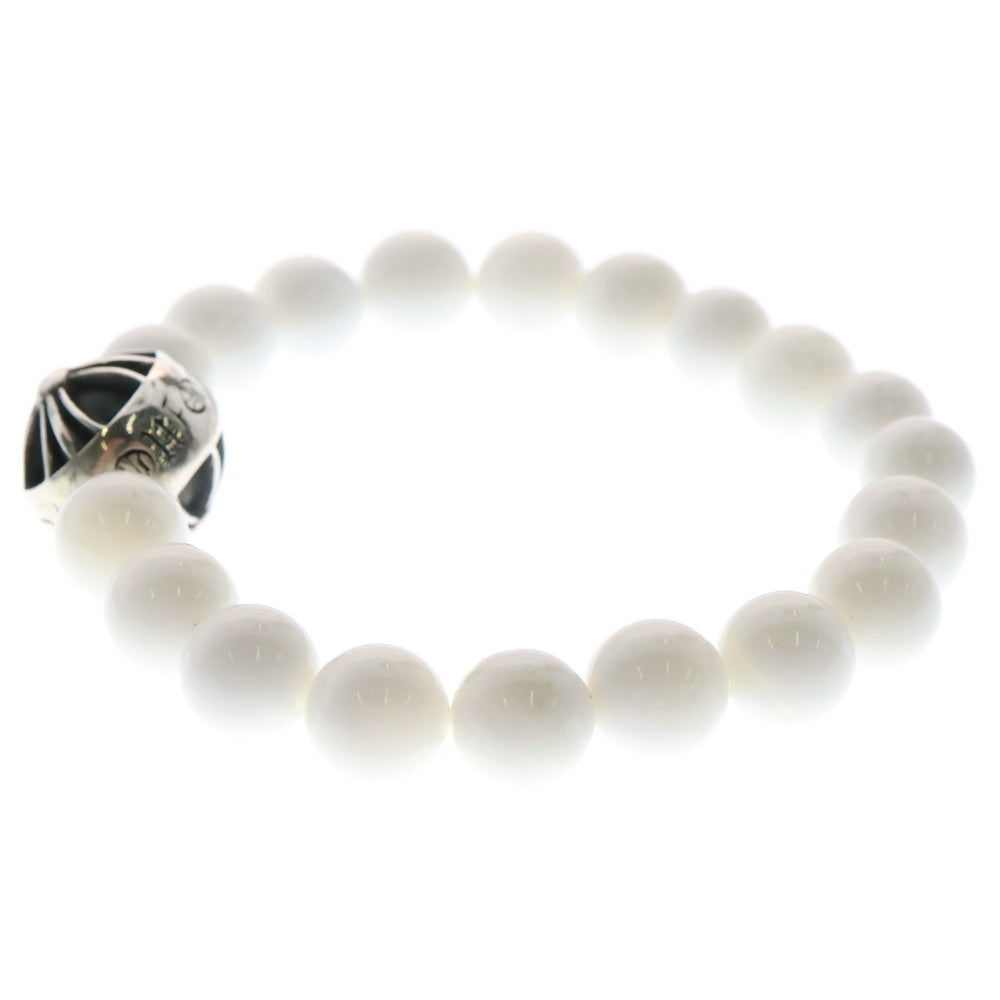 CHROME HEARTS(クロムハーツ) 8mm BEAD ビーズ ブレスレット シルバー/ホワイト