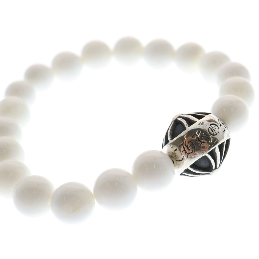 CHROME HEARTS(クロムハーツ) 8mm BEAD ビーズ ブレスレット シルバー/ホワイト