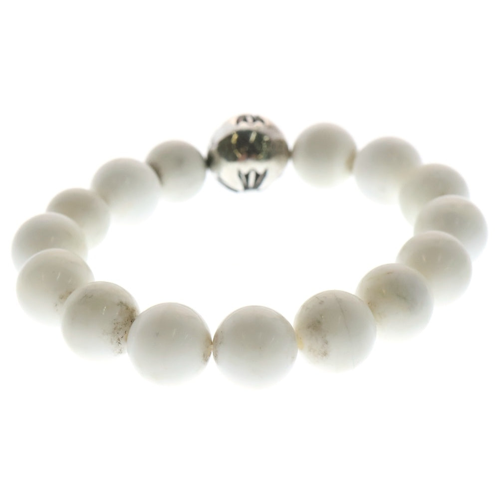 CHROME HEARTS(クロムハーツ) 12mm BEAD ビーズ ブレスレット シルバー/ホワイト