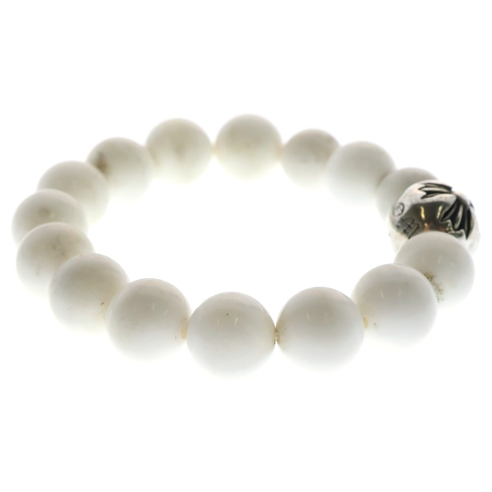 CHROME HEARTS(クロムハーツ) 12mm BEAD ビーズ ブレスレット シルバー/ホワイト