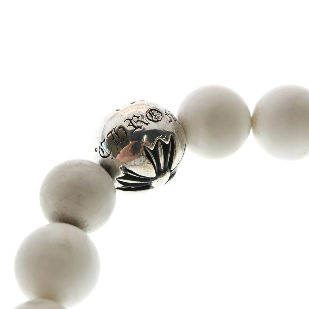 CHROME HEARTS(クロムハーツ) 12mm BEAD ビーズ ブレスレット シルバー/ホワイト