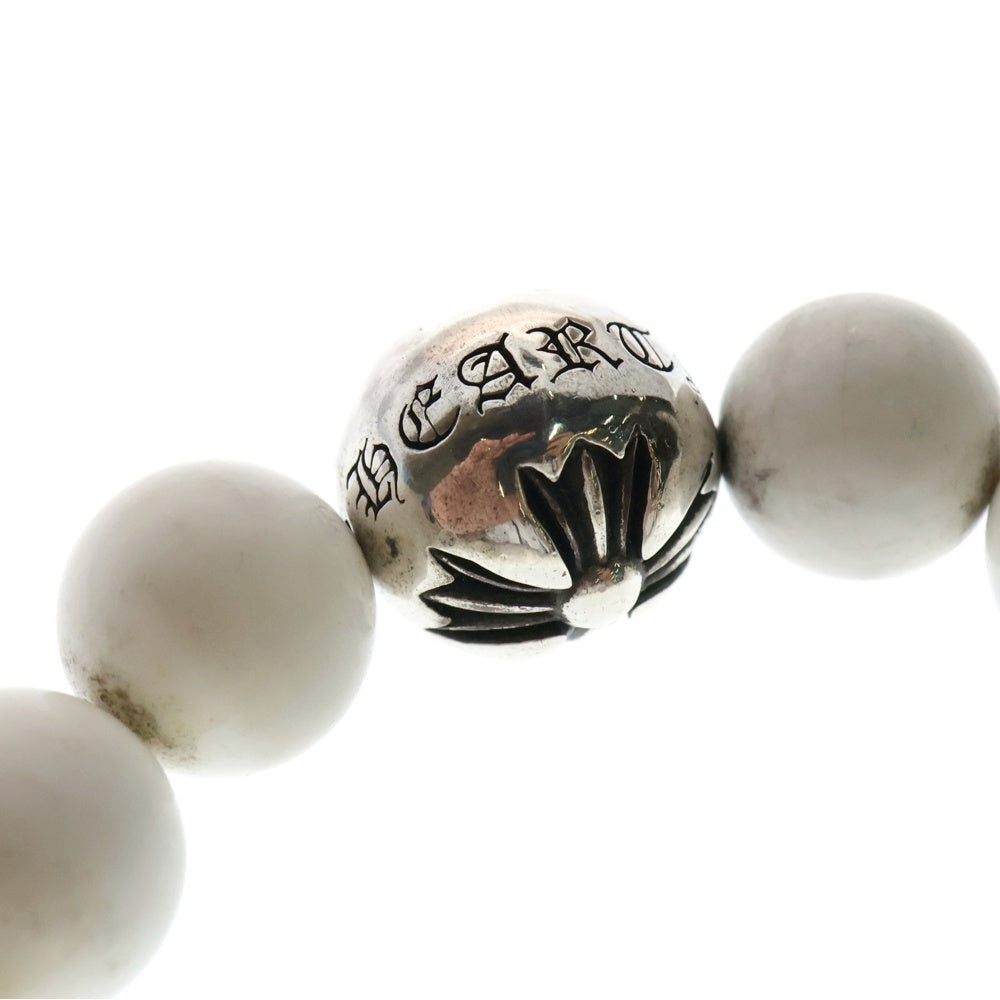 CHROME HEARTS(クロムハーツ) 12mm BEAD ビーズ ブレスレット シルバー/ホワイト