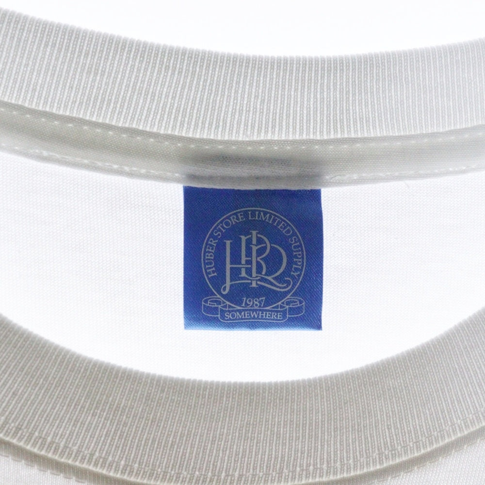 HUBER STORE(ヒューバーストア) 25SS COAHING TEE コーチングTシャツ ホワイト