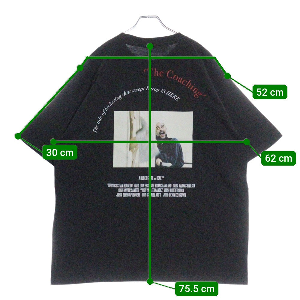 HUBER STORE(ヒューバーストア) 25SS COAHING TEE コーチングTシャツ ブラック