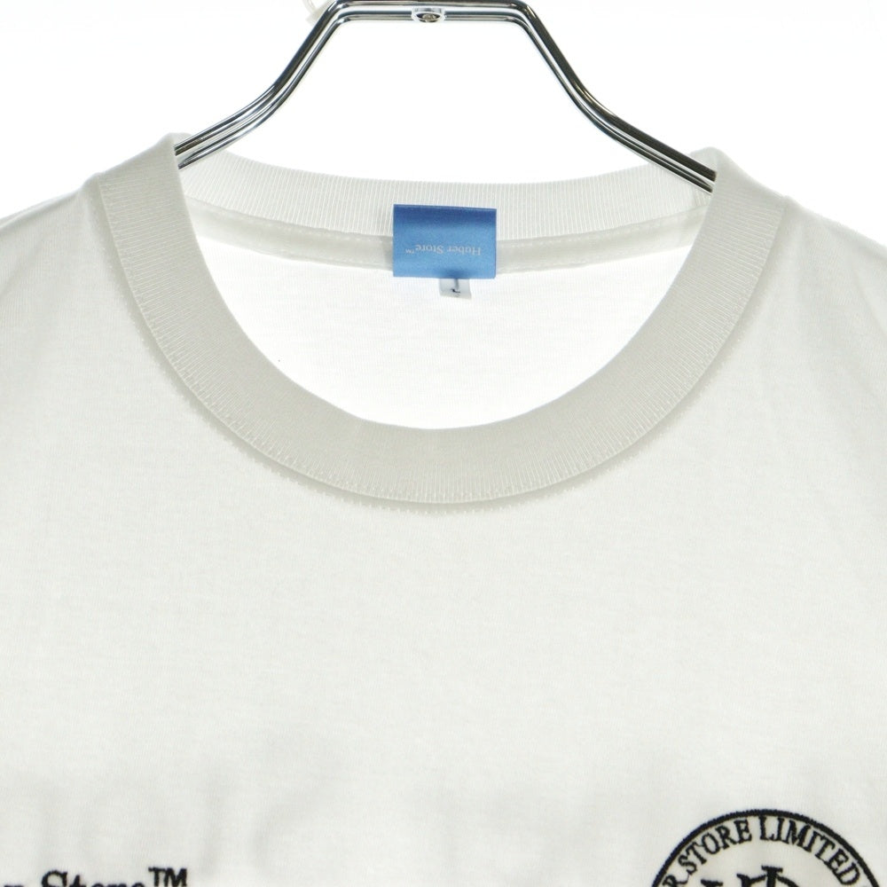 HUBER STORE(ヒューバーストア) 25SS ORIGINAL ENBLEM TEE オリジナルエンブレムTシャツ ホワイト