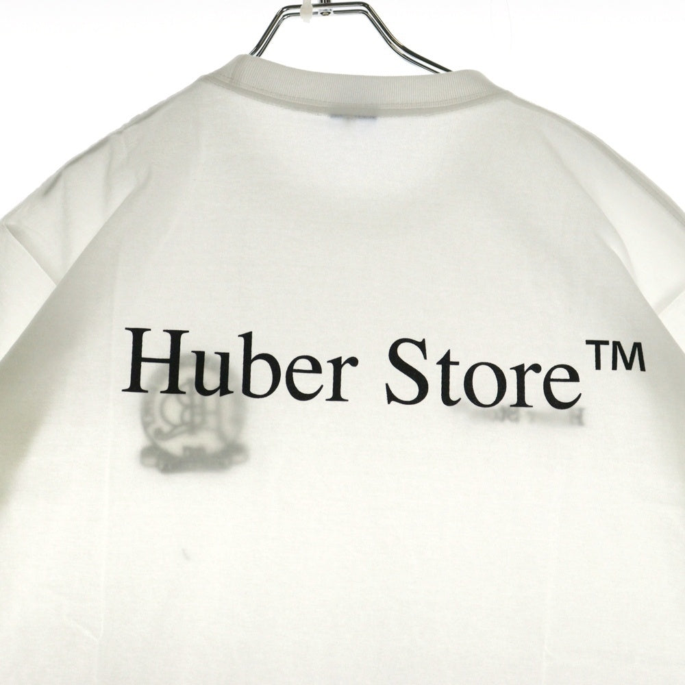 HUBER STORE(ヒューバーストア) 25SS ORIGINAL ENBLEM TEE オリジナルエンブレムTシャツ ホワイト
