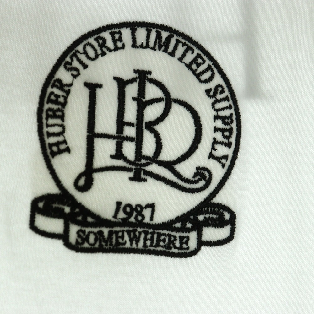 HUBER STORE(ヒューバーストア) 25SS ORIGINAL ENBLEM TEE オリジナルエンブレムTシャツ ホワイト