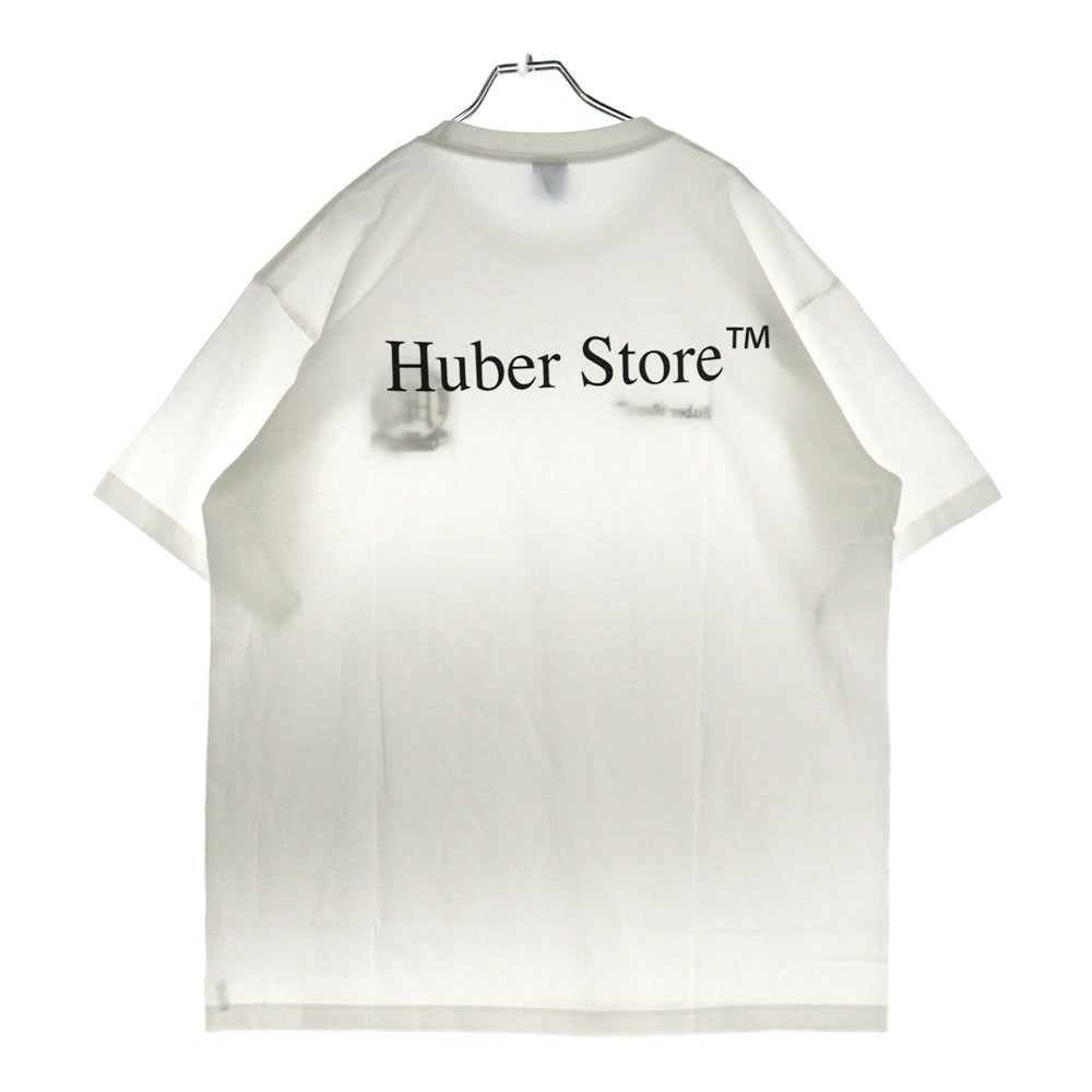 HUBER STORE(ヒューバーストア) 25SS ORIGINAL ENBLEM TEE オリジナルエンブレムTシャツ ホワイト