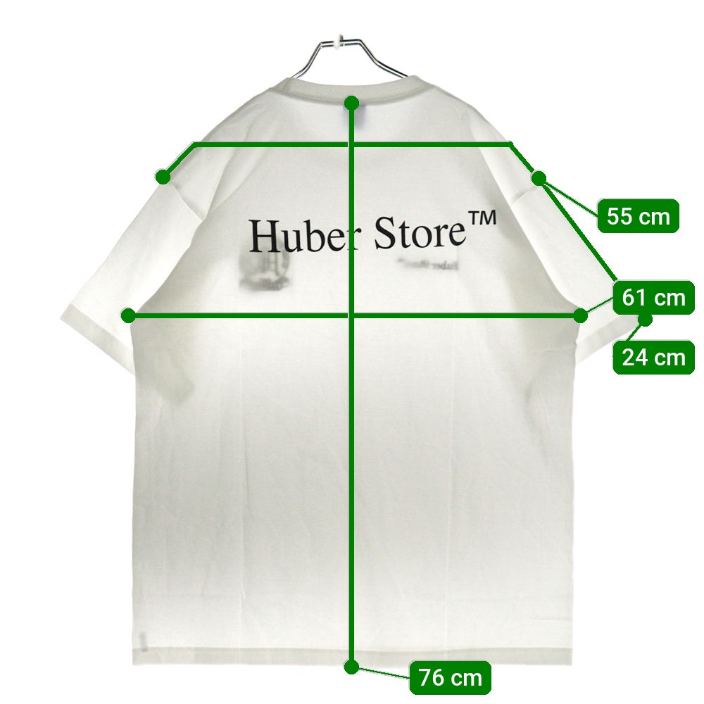 HUBER STORE(ヒューバーストア) 25SS ORIGINAL ENBLEM TEE オリジナルエンブレムTシャツ ホワイト