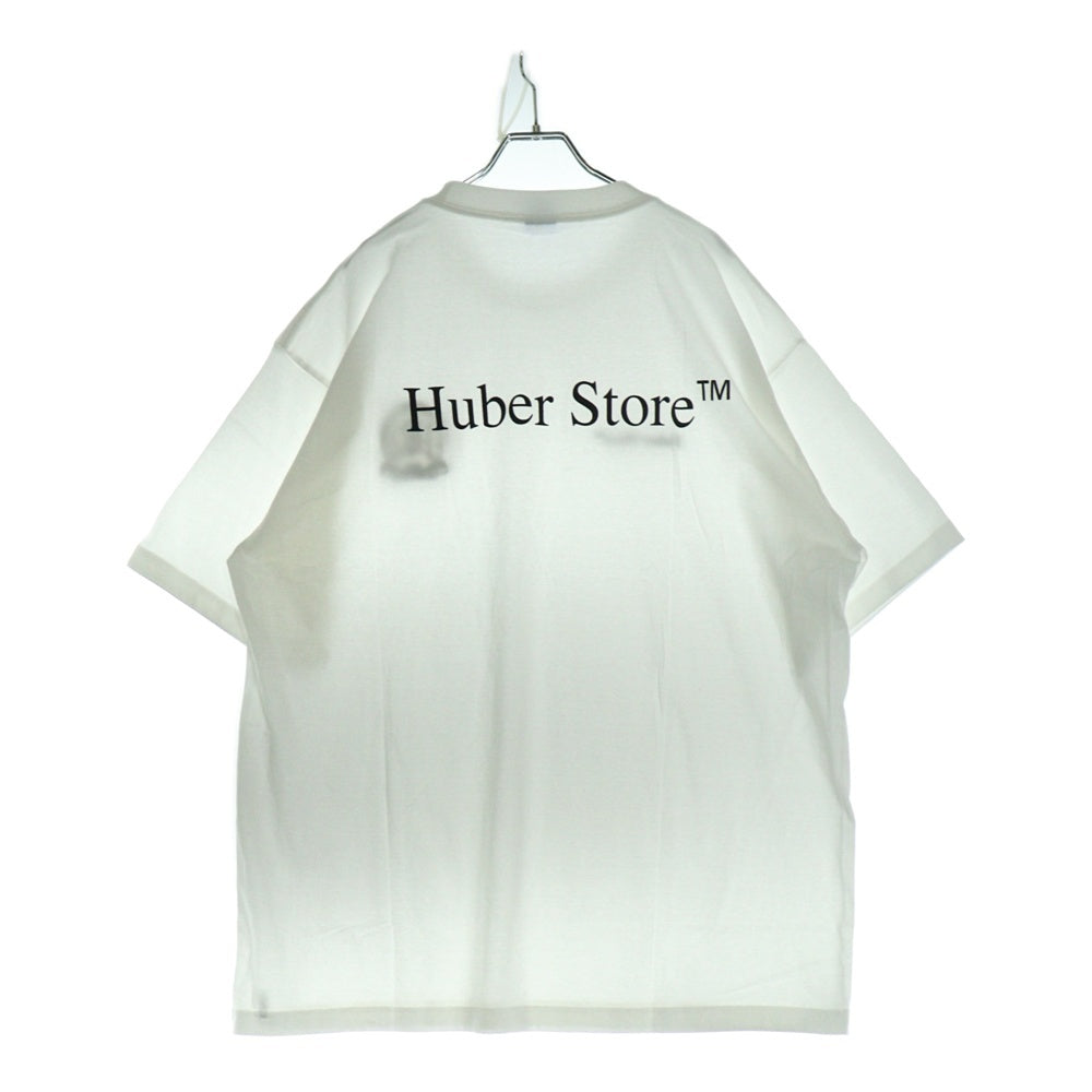 HUBER STORE(ヒューバーストア) 25SS ORIGINAL ENBLEM TEE オリジナルエンブレムTシャツ ホワイト