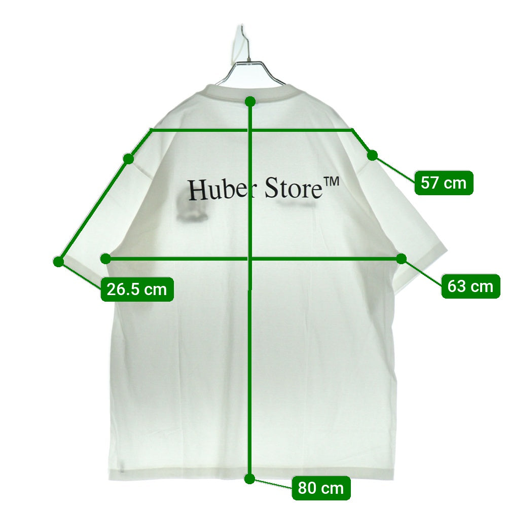 HUBER STORE(ヒューバーストア) 25SS ORIGINAL ENBLEM TEE オリジナルエンブレムTシャツ ホワイト