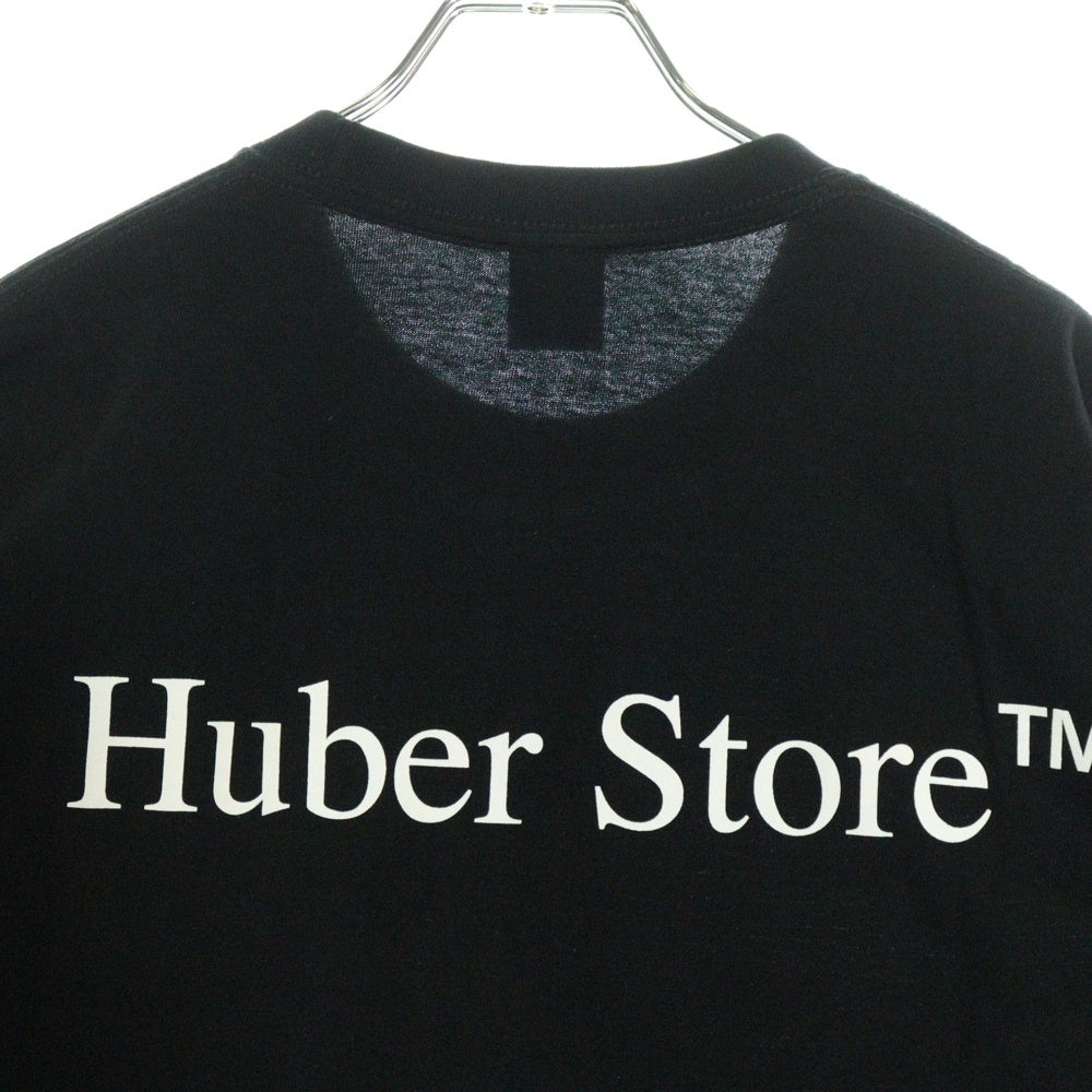 HUBER STORE(ヒューバーストア) 25SS ORIGINAL ENBLEM TEE オリジナルエンブレムTシャツ ブラック