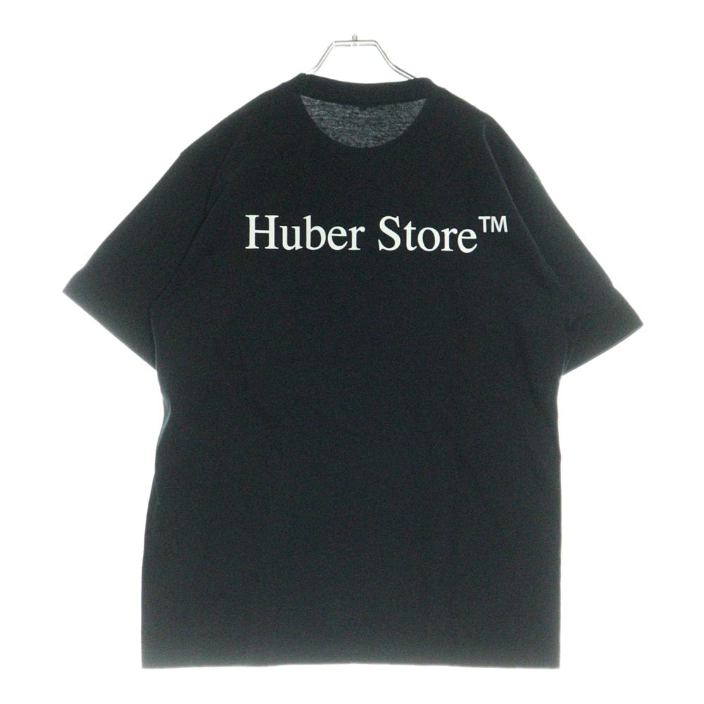 HUBER STORE(ヒューバーストア) 25SS ORIGINAL ENBLEM TEE オリジナルエンブレムTシャツ ブラック