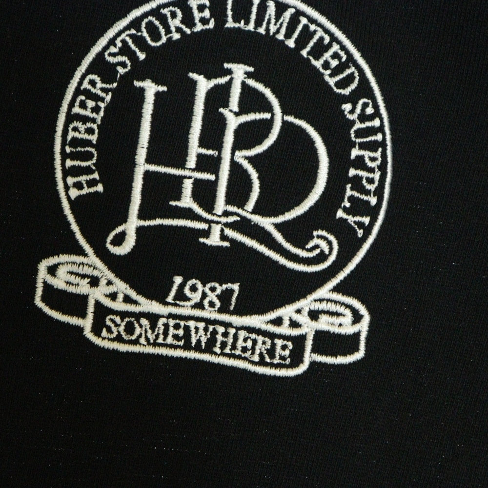 HUBER STORE(ヒューバーストア) 25SS ORIGINAL ENBLEM TEE オリジナルエンブレムTシャツ ブラック