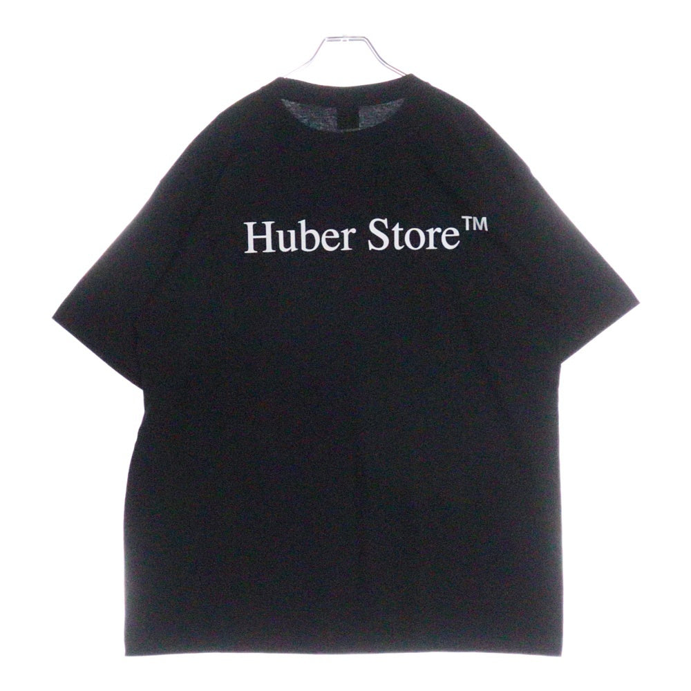HUBER STORE(ヒューバーストア) 25SS ORIGINAL ENBLEM TEE オリジナルエンブレムTシャツ ブラック