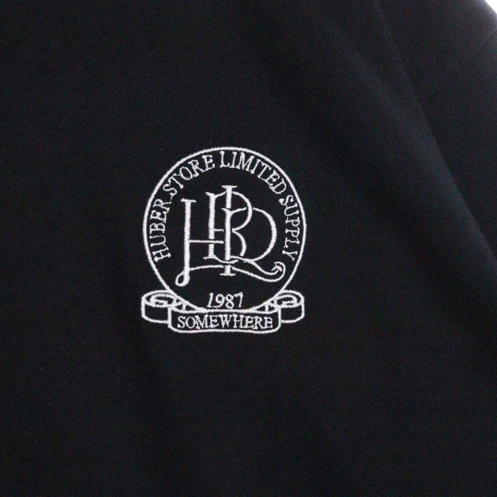 HUBER STORE(ヒューバーストア) 25SS ORIGINAL ENBLEM TEE オリジナルエンブレムTシャツ ブラック