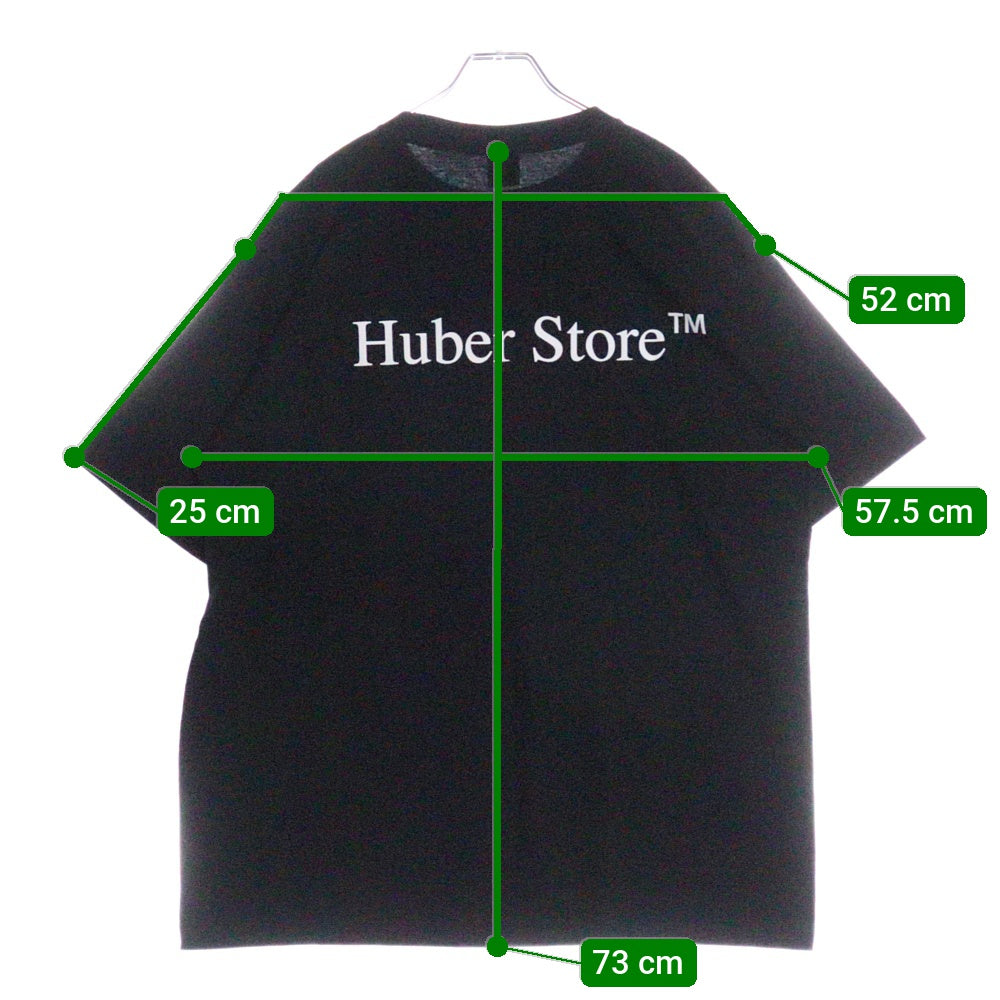 HUBER STORE(ヒューバーストア) 25SS ORIGINAL ENBLEM TEE オリジナルエンブレムTシャツ ブラック