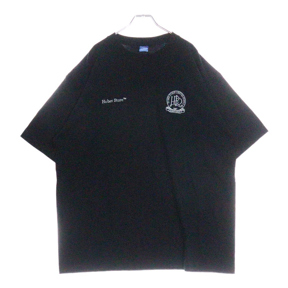 HUBER STORE(ヒューバーストア) 25SS ORIGINAL ENBLEM TEE オリジナルエンブレムTシャツ ブラック
