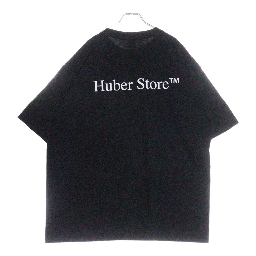 HUBER STORE(ヒューバーストア) 25SS ORIGINAL ENBLEM TEE オリジナルエンブレムTシャツ ブラック