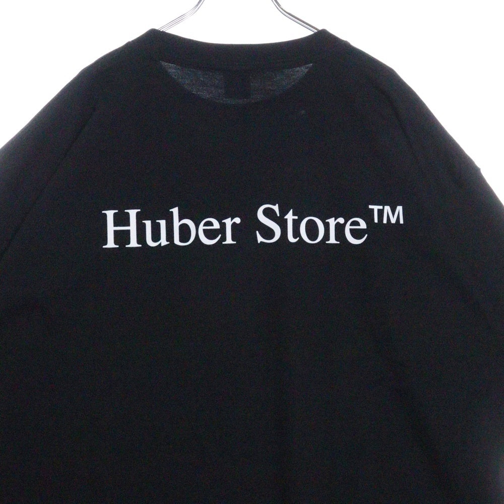 HUBER STORE(ヒューバーストア) 25SS ORIGINAL ENBLEM TEE オリジナルエンブレムTシャツ ブラック