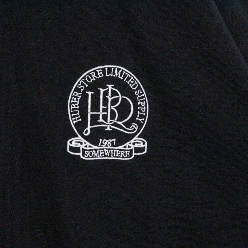 HUBER STORE(ヒューバーストア) 25SS ORIGINAL ENBLEM TEE オリジナルエンブレムTシャツ ブラック