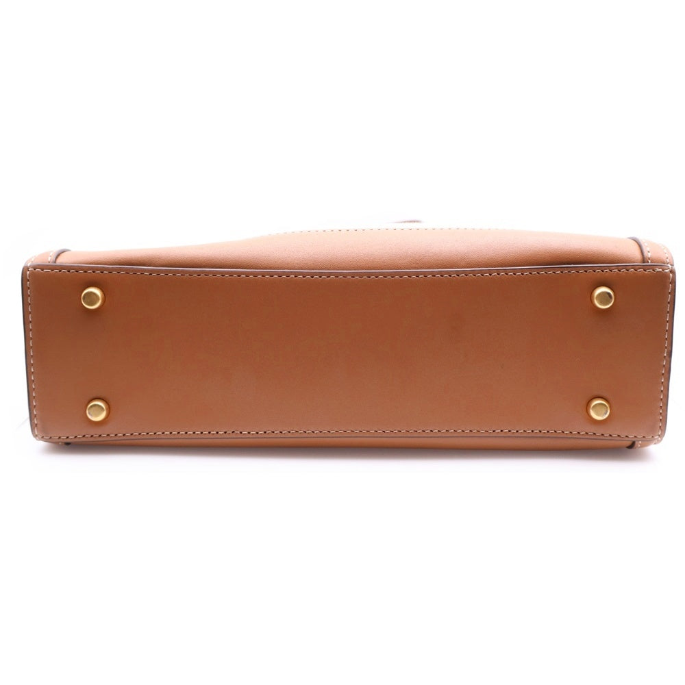 TORY BURCH(トリー バーチ) 2WAY キャンバス ショルダー ハンドバッグ レディース ベージュ