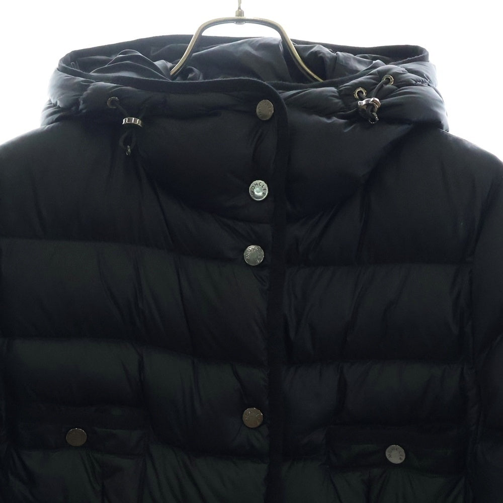 MONCLER(モンクレール) 24AW HIRMA GIUBBOTTO イルマ ナイロン フーデッド ロング ダウンコート レディース ブラック J20931C0025 595FE