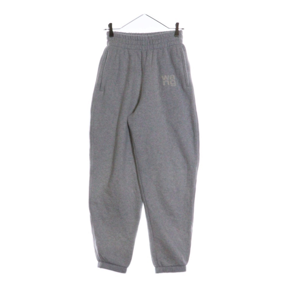 ALEXANDER WANG(アレキサンダーワン) 24AW JOGGER PANTS WANG ラバープリント ジョガー スウェットパンツ グレー 4CC3244399