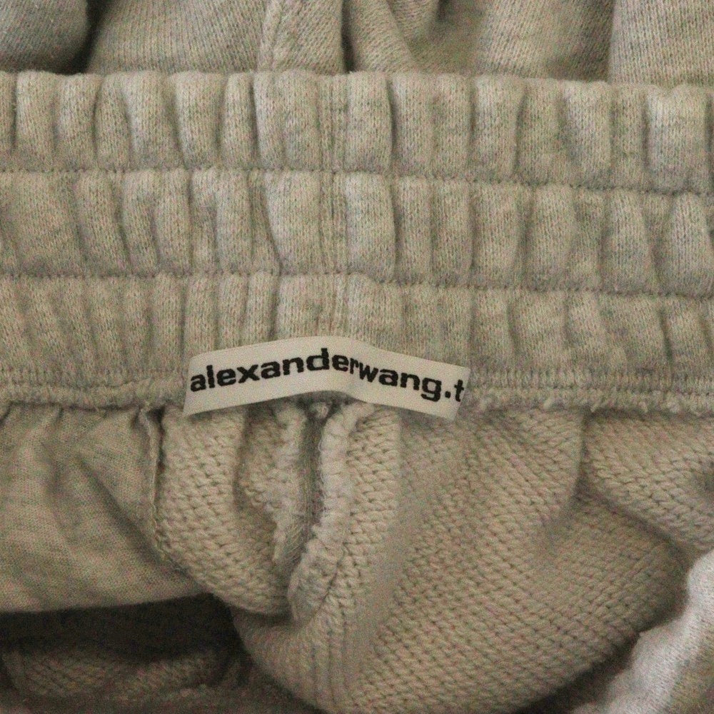 ALEXANDER WANG(アレキサンダーワン) 24AW JOGGER PANTS WANG ラバープリント ジョガー スウェットパンツ グレー 4CC3244399