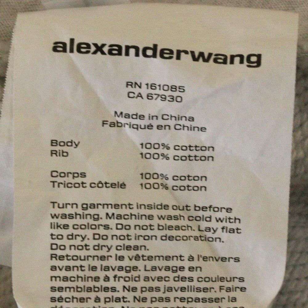 ALEXANDER WANG(アレキサンダーワン) 24AW JOGGER PANTS WANG ラバープリント ジョガー スウェットパンツ グレー 4CC3244399