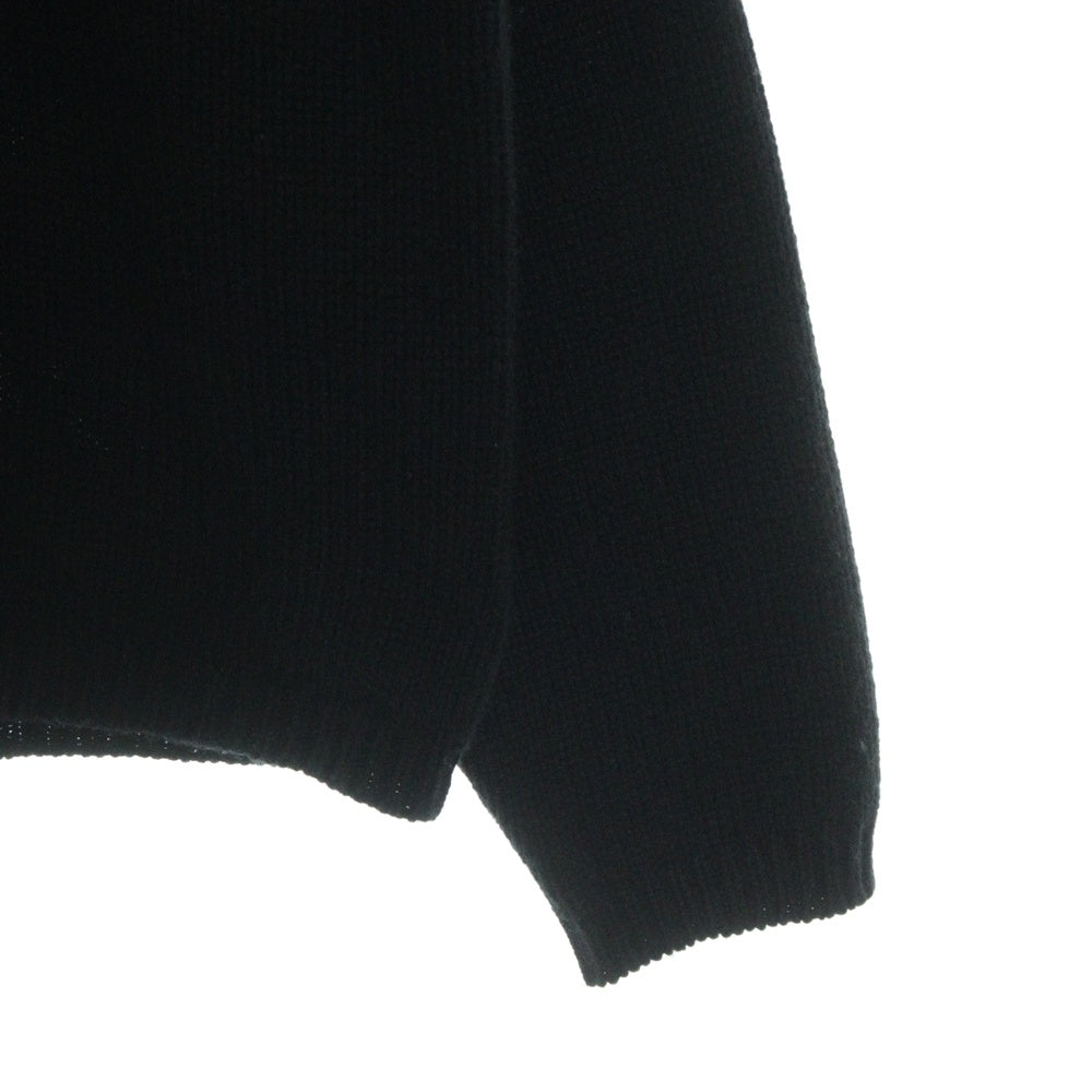 SUPREME(シュプリーム) 20AW×Yohji Yamamoto Sweater ヨウジヤマモト 花と少年期 フラワーエンプロイダリー クルーネック ロゴ ニット セーター ブラック