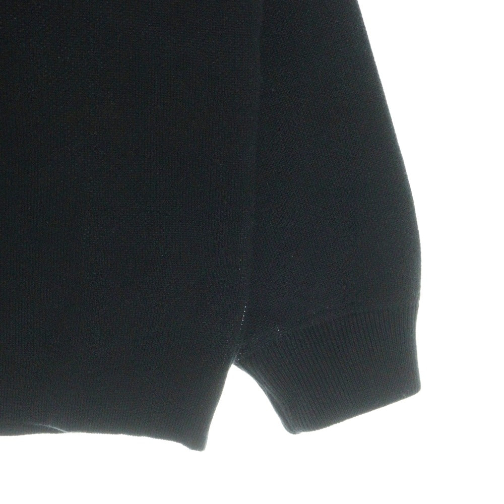 Girls Don't Cry(ガールズドントクライ) 22AW ANGEL KNIT エンジェル ロゴ コットン クルーネック ニット セーター ブラック