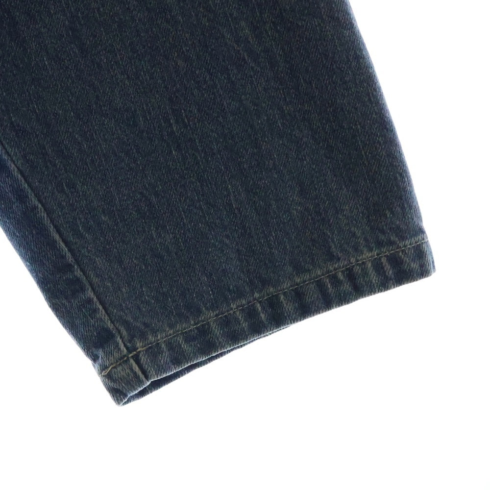 AURALEE(オーラリー) 24SS SELVEDGE FADED LIGHT DENIM P/O SHIRT セルヴィッチ フェード加工 デニムプルオーバーシャツ スキッパーシャツ インディゴ A24SS02DE