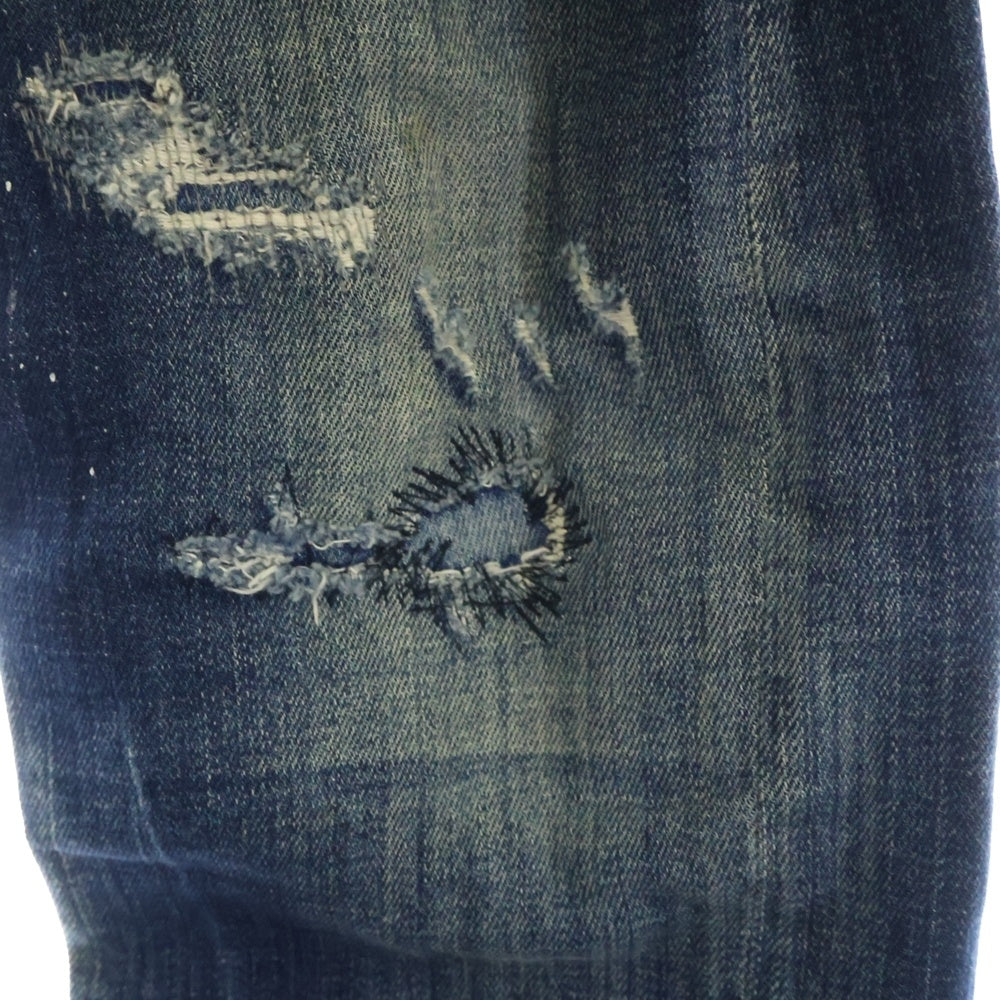 DSQUARED2(ディースクエアード) 16AW SEXY TWIST JEAN セクシーツイスト ダメージ加工 ボタンフライ デニムパンツ インディゴ S71LB0193 S30342