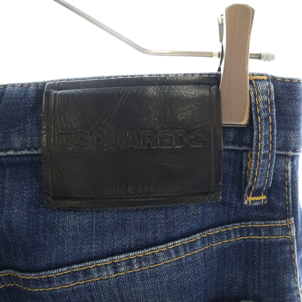 DSQUARED2(ディースクエアード) 16AW SEXY TWIST JEAN セクシーツイスト ダメージ加工 ボタンフライ デニムパンツ インディゴ S71LB0193 S30342