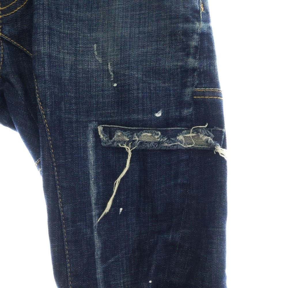 DSQUARED2(ディースクエアード) 20SS TIDY BIKER JEAN タイディ バイカー ダメージ加工 ボタンフライ デニムパンツ インディゴ S74LB0714 S30342