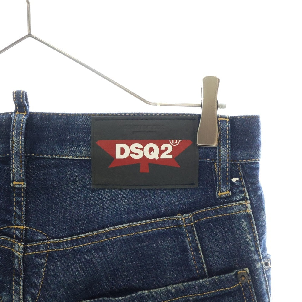 DSQUARED2(ディースクエアード) 20SS TIDY BIKER JEAN タイディ バイカー ダメージ加工 ボタンフライ デニムパンツ インディゴ S74LB0714 S30342