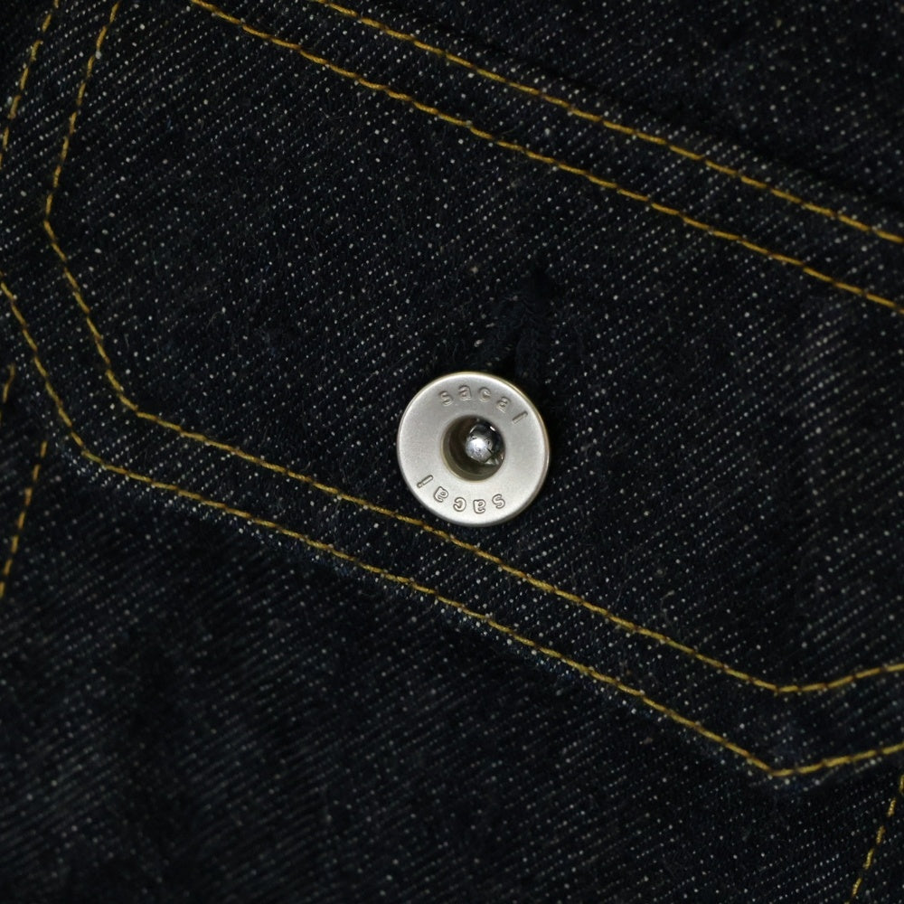 Sacai(サカイ) 22SS ×BEYONDEXX DENIM BLOUSON ビヨンデックス デニムジャケット ブルゾン Gジャン インディゴ 22-02716M