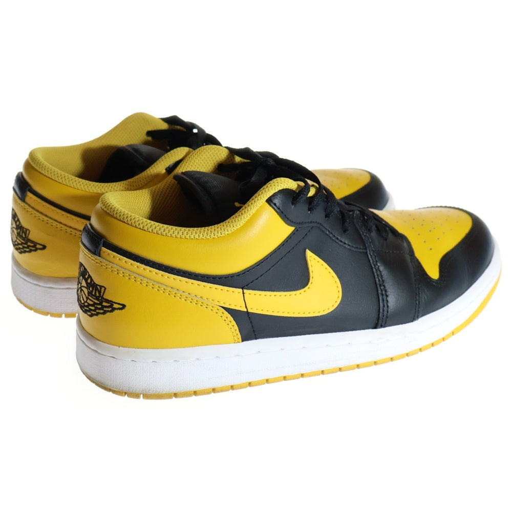 NIKE(ナイキ) AIR JORDAN1 LOW エアジョーダン1 ローカット スニーカー ブラック/イエロー US8/26cm 553558-072