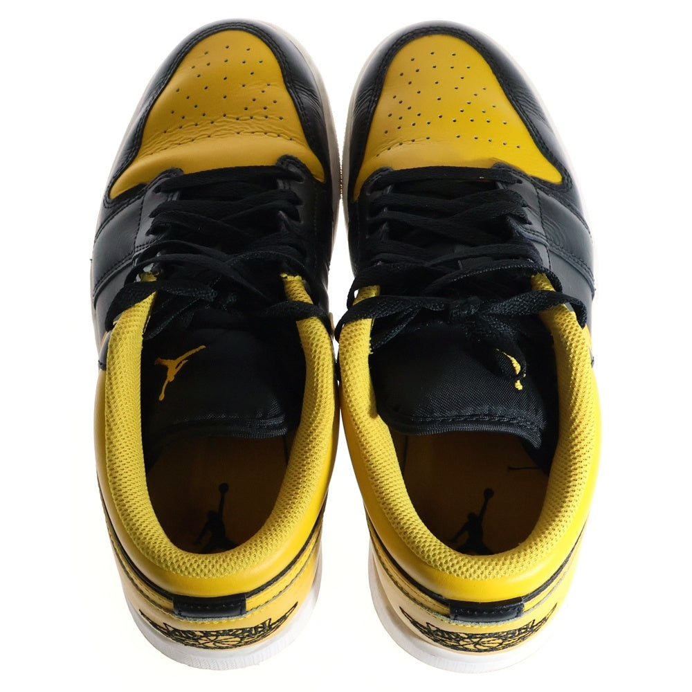 NIKE(ナイキ) AIR JORDAN1 LOW エアジョーダン1 ローカット スニーカー ブラック/イエロー US8/26cm 553558-072