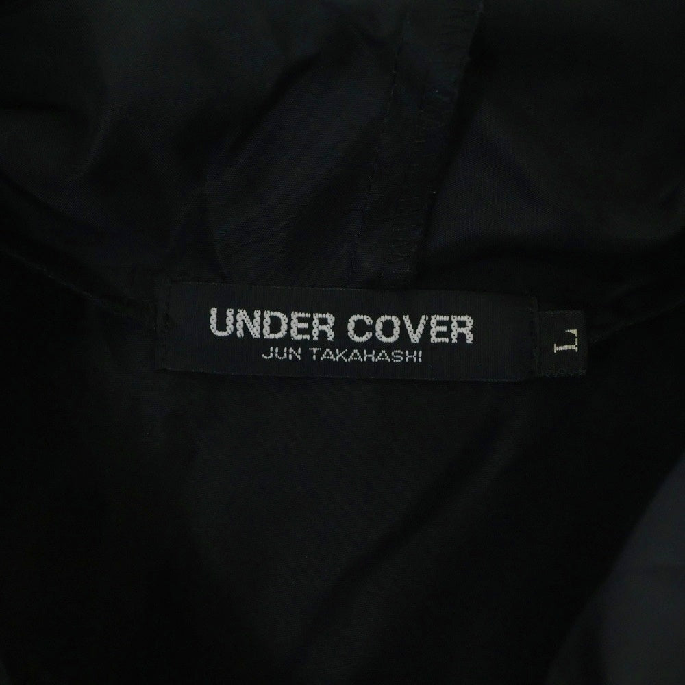 UNDERCOVER(アンダーカバー) 99SS INVITATION ロゴプリント ナイロン プルオーバー コーチジャケット ブラック