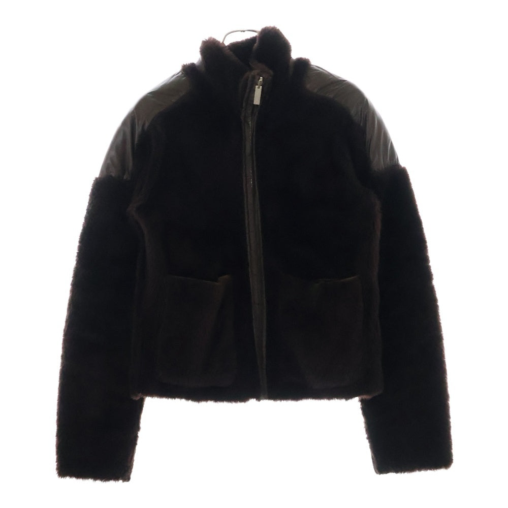 UNDERCOVER(アンダーカバー) 99AW AMBIVALENCE期 ムートン パッチワーク リバーシブル ムートン ジャケット ブラウン Q91