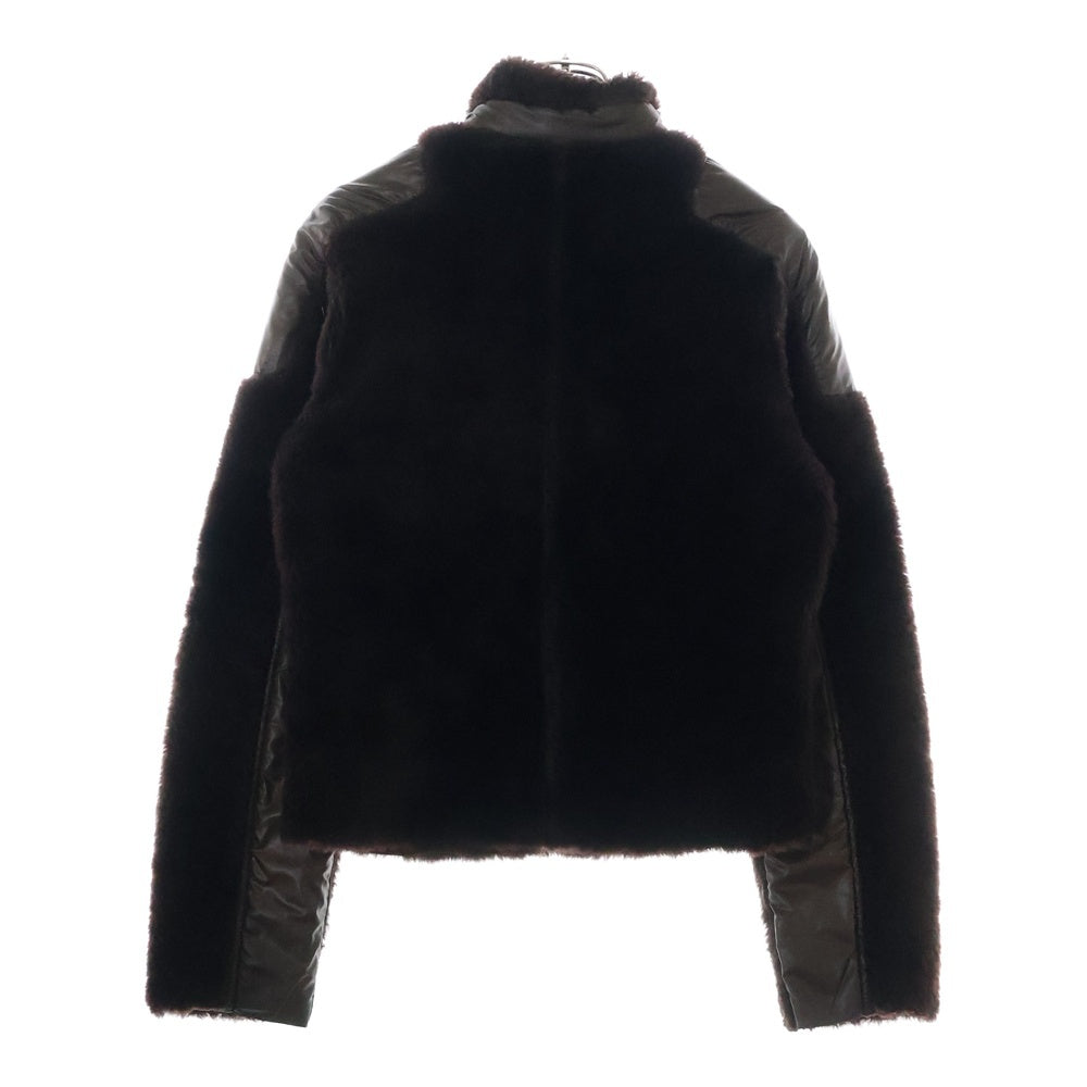 UNDERCOVER(アンダーカバー) 99AW AMBIVALENCE期 ムートン パッチワーク リバーシブル ムートン ジャケット ブラウン Q91