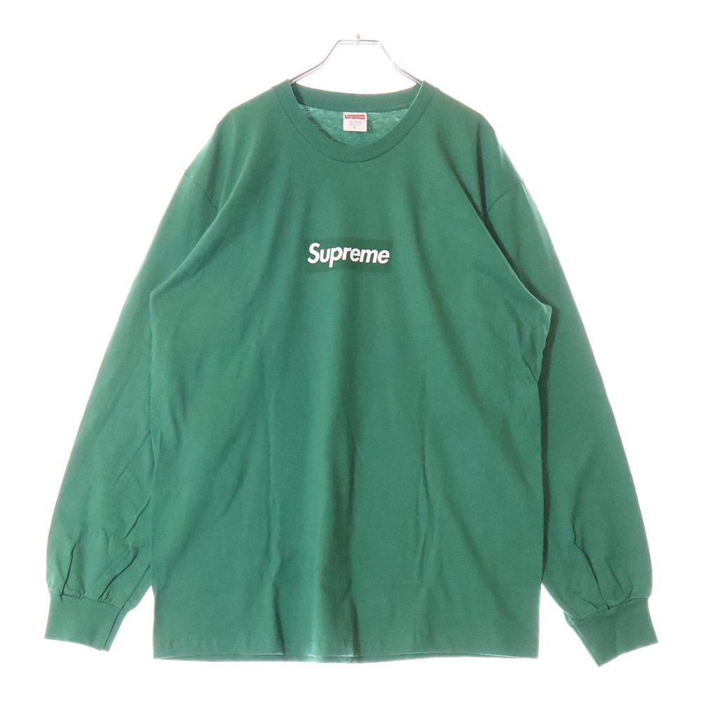 SUPREME(シュプリーム) 20AW Box Logo L/S Tee ボックス ロゴ ロングスリーブ Tシャツ 長袖カットソー グリーン