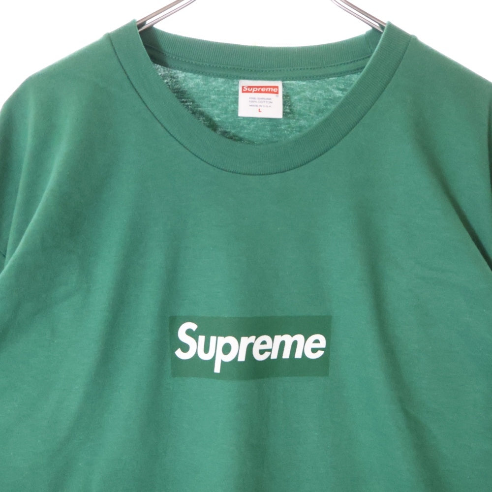 SUPREME(シュプリーム) 20AW Box Logo L/S Tee ボックス ロゴ ロングスリーブ Tシャツ 長袖カットソー グリーン