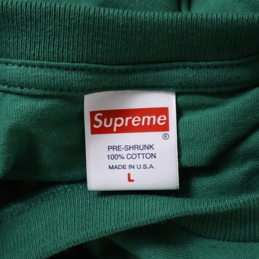 SUPREME(シュプリーム) 20AW Box Logo L/S Tee ボックス ロゴ ロングスリーブ Tシャツ 長袖カットソー グリーン