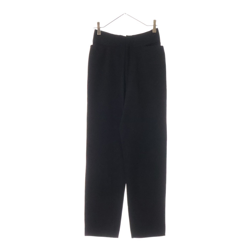 Yohji Yamamoto(ヨウジヤマモト) ノータック スリットデザイン スラックスパンツ サンプル品 レディース ブラック